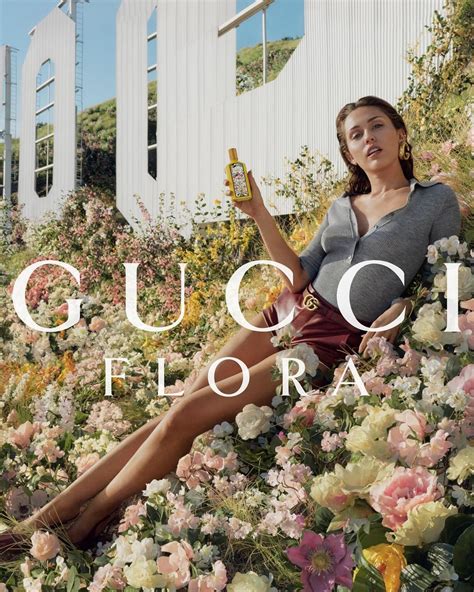 model in gucci flora advert|gucci fragrance miley cyrus.